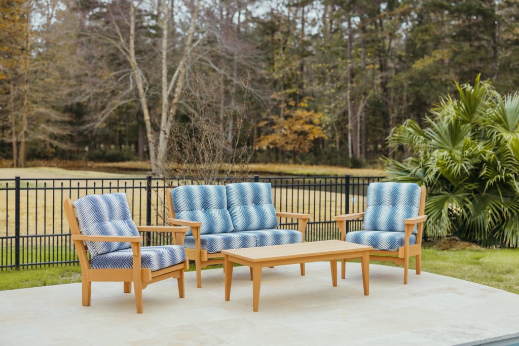 Sweetgrass set by a pool.Â